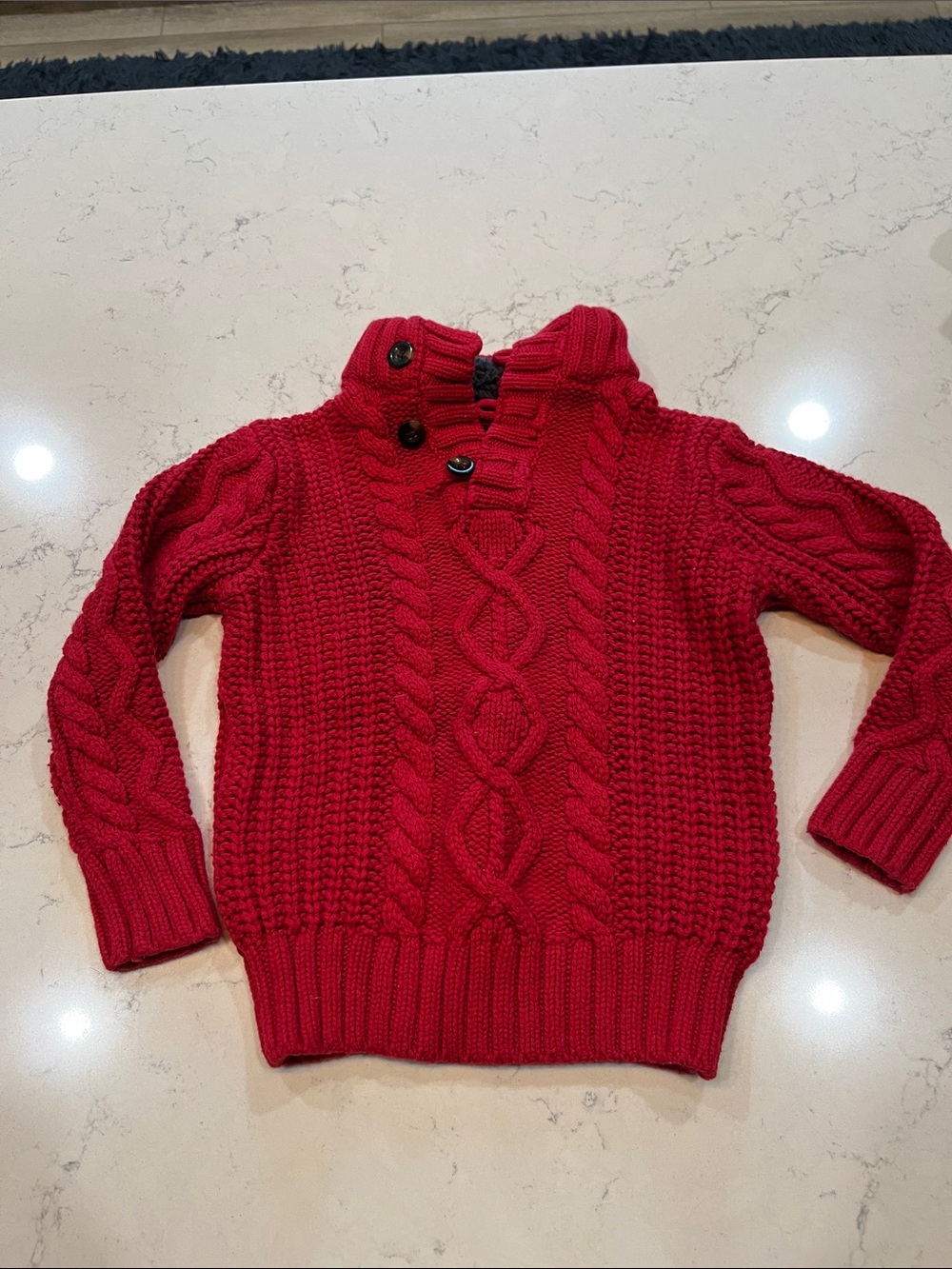 GAP Red Cable-Knit Sweater